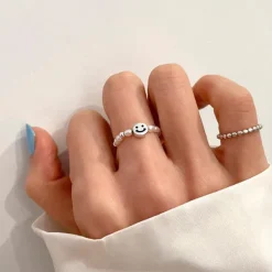 Rings*Boogzel Clothing Smile Pearl Ring White