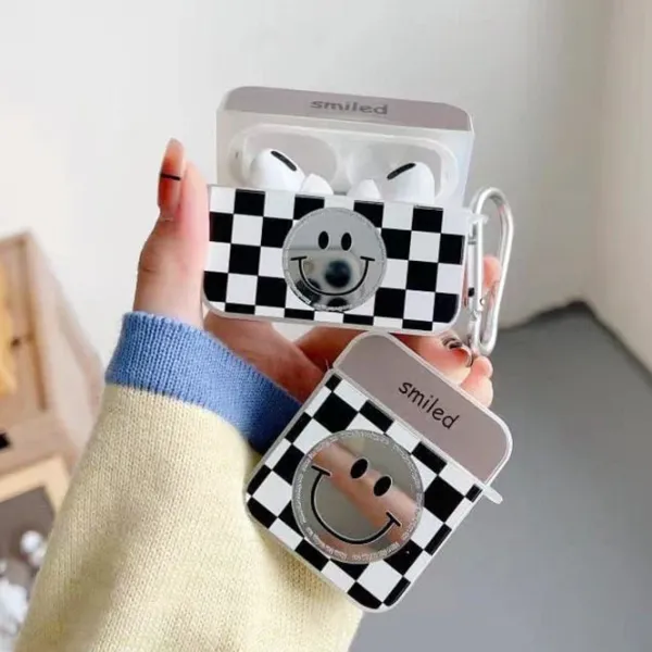 Iphone Cases*Boogzel Clothing Smiled AirPods Case Black/white