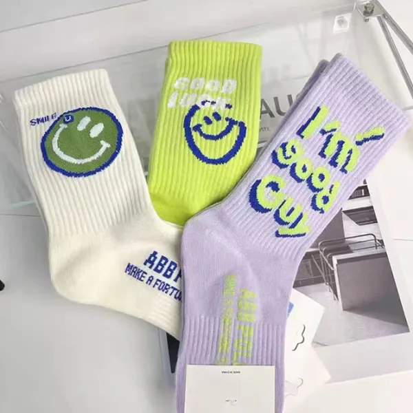 Socks*Boogzel Clothing Smiley Face 3 Pack Socks