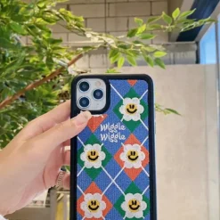 Iphone Cases*Boogzel Clothing Smiley Flower Embroidery iPhone Case