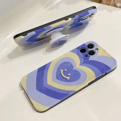 Iphone Cases*Boogzel Clothing Smiley Heart iPhone Case Blue