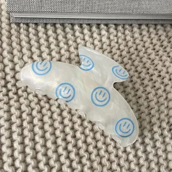 Hair Accessories*Boogzel Clothing Smiling Face Hair Claw Blue