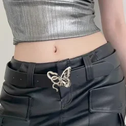 Belts & Chains*Boogzel Clothing Snake and Butterfly Buckle Belt