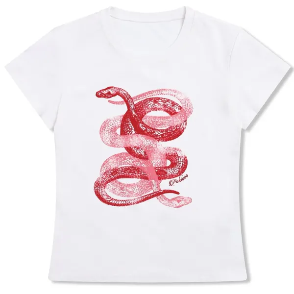 Aesthetic T-Shirts & Graphic Tees*Boogzel Clothing Snake Graphic Fitted T-Shirt