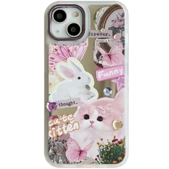 Iphone Cases*Boogzel Clothing Soft Aesthetic Bunny iPhone Case Pink