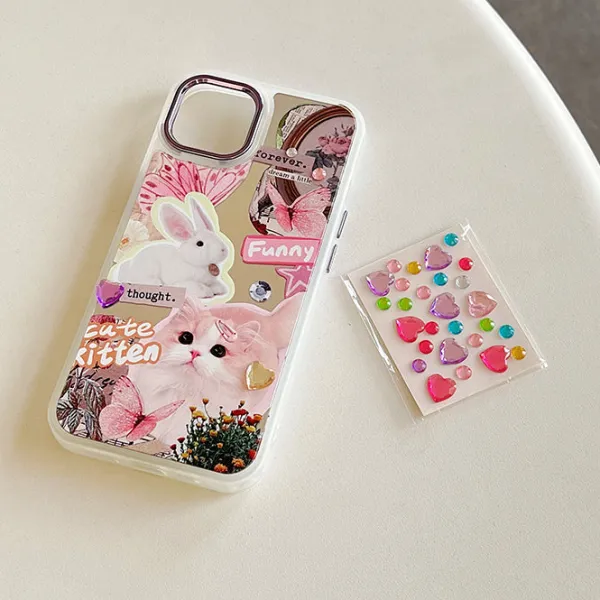 Iphone Cases*Boogzel Clothing Soft Aesthetic Bunny iPhone Case Pink