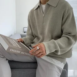 Mens|Sweaters*Boogzel Clothing Soft Boy Aesthetic Knit Pullover