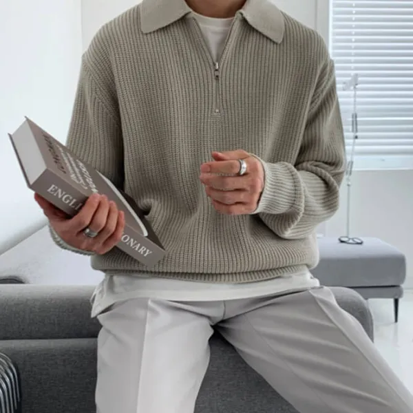 Mens|Sweaters*Boogzel Clothing Soft Boy Aesthetic Knit Pullover