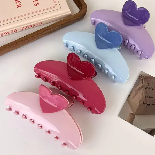 Hair Accessories*Boogzel Clothing Soft Girl Aesthetic Heart Hair Claw