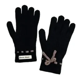 Other*Boogzel Clothing Soft Girl Bow Knit Gloves