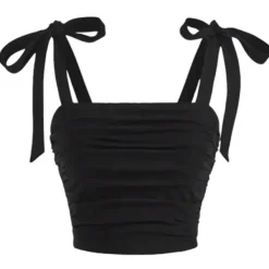Crop Tops*Boogzel Clothing Soft Girl Bow Ties Top