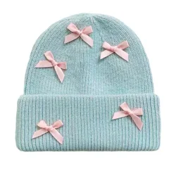 Hats*Boogzel Clothing Soft Girl Bows Beanie Hat