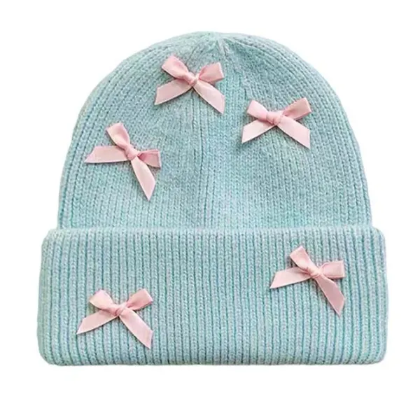 Hats*Boogzel Clothing Soft Girl Bows Beanie Hat