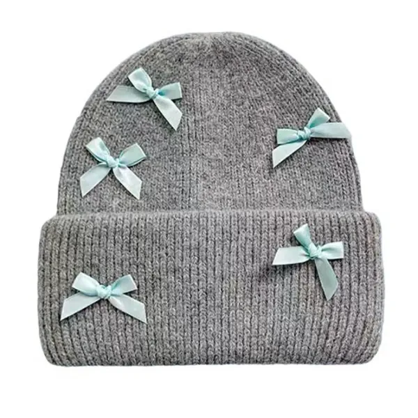 Hats*Boogzel Clothing Soft Girl Bows Beanie Hat