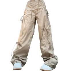 Pants & Trousers*Boogzel Clothing Soft Girl Bows Wide-Leg Cargo Pants