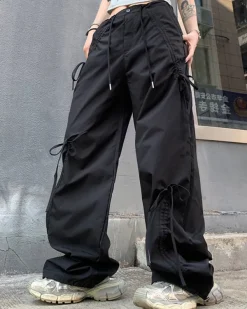 Pants & Trousers*Boogzel Clothing Soft Girl Bows Wide-Leg Cargo Pants