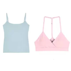 Y2K Tops*Boogzel Clothing Soft Girl Bra & Tank Top Set