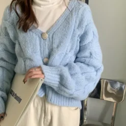 Knit Cardigans*Boogzel Clothing Soft Girl Cropped Cardigan