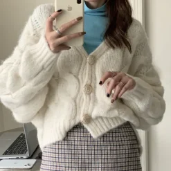 Knit Cardigans*Boogzel Clothing Soft Girl Cropped Cardigan