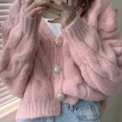 Knit Cardigans*Boogzel Clothing Soft Girl Cropped Cardigan