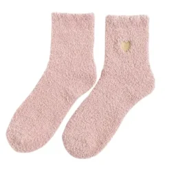 Socks*Boogzel Clothing Soft Girl Heart Fuzzy Socks