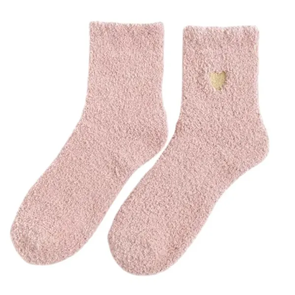 Socks*Boogzel Clothing Soft Girl Heart Fuzzy Socks