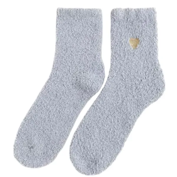 Socks*Boogzel Clothing Soft Girl Heart Fuzzy Socks