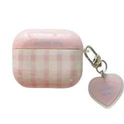 Other|Iphone Cases*Boogzel Clothing Soft Girl Plaid Airpods Case Pink