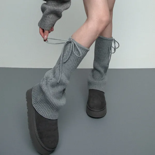 Other*Boogzel Clothing Soft Girl Ribbed Leg Warmers