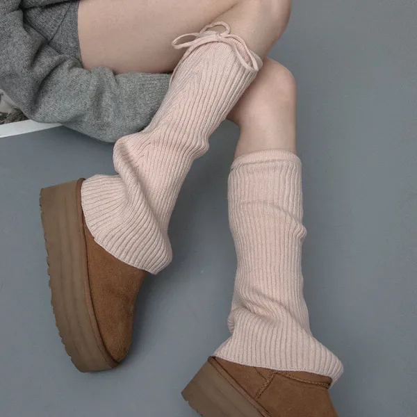 Other*Boogzel Clothing Soft Girl Ribbed Leg Warmers