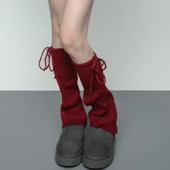 Other*Boogzel Clothing Soft Girl Ribbed Leg Warmers