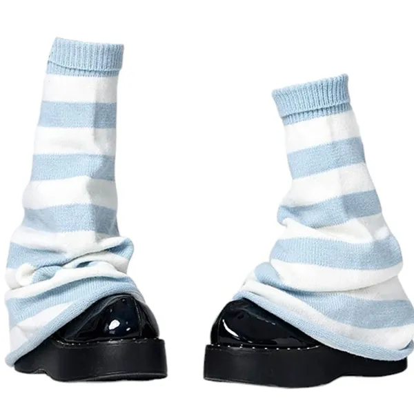 Other*Boogzel Clothing Soft Girl Wings Leg Warmers Blue