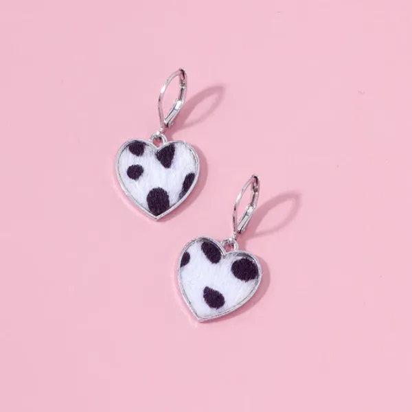 Earrings*Boogzel Clothing Soft Heart Earrings Silver