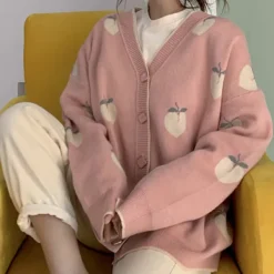 Knit Cardigans*Boogzel Clothing Soft Peach Cardigan