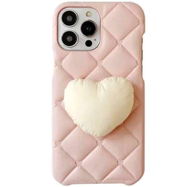 Iphone Cases*Boogzel Clothing Softie Heart Puffer IPhone Case Pink