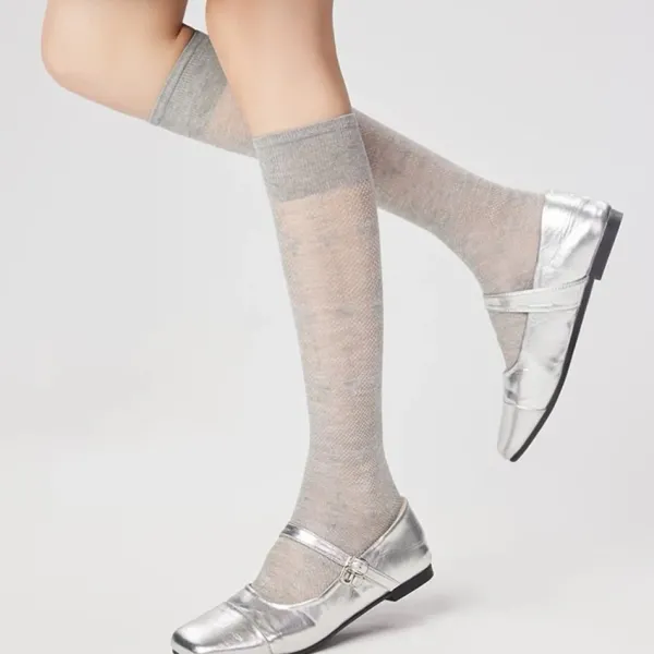 Socks*Boogzel Clothing Softie Heart Thin Knee Socks
