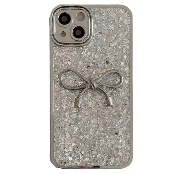 Iphone Cases*Boogzel Clothing Sparkle Bowknot iPhone Case Silver