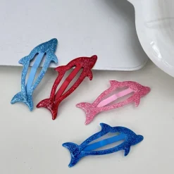 Hair Accessories*Boogzel Clothing Sparkly Dolphin Y2K Hair Clips