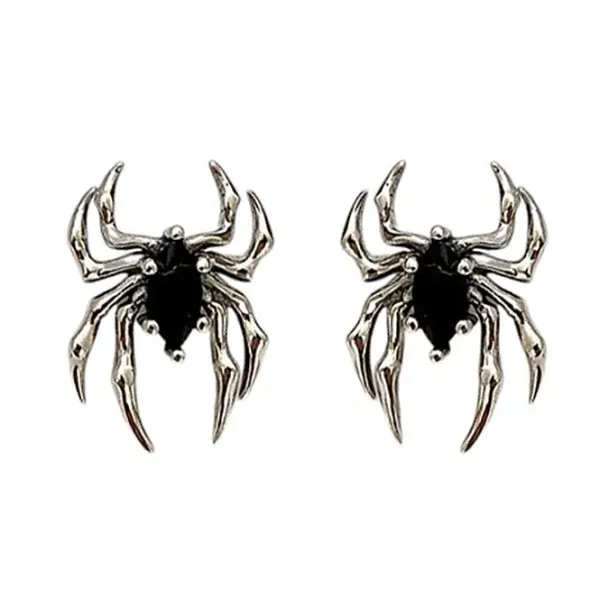 Earrings*Boogzel Clothing Spider Aesthetic Earrings Silver