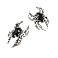 Earrings*Boogzel Clothing Spider Aesthetic Earrings Silver