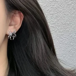 Earrings*Boogzel Clothing Spider Aesthetic Earrings Silver