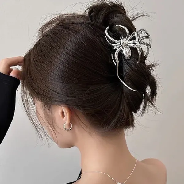 Hair Accessories*Boogzel Clothing Spider Hair Claw Clip Silver