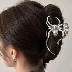 Hair Accessories*Boogzel Clothing Spider Hair Claw Clip Silver