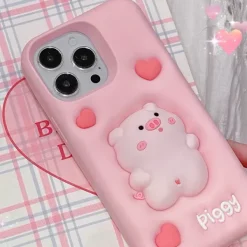 Iphone Cases*Boogzel Clothing Squishy Pig iPhone Case Pink