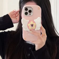 Iphone Cases*Boogzel Clothing Star Angel Wings iPhone Case Pink