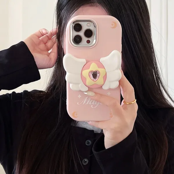 Iphone Cases*Boogzel Clothing Star Angel Wings iPhone Case Pink