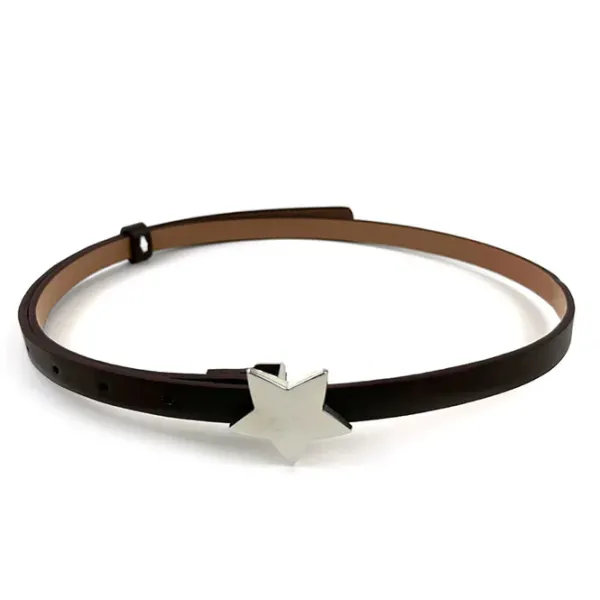 Belts & Chains*Boogzel Clothing Star Buckle Thin Belt