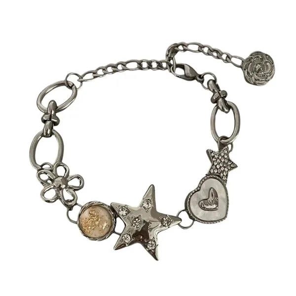 Bracelts*Boogzel Clothing Star Child Charm Bracelet Silver