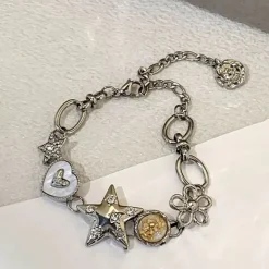 Bracelts*Boogzel Clothing Star Child Charm Bracelet Silver