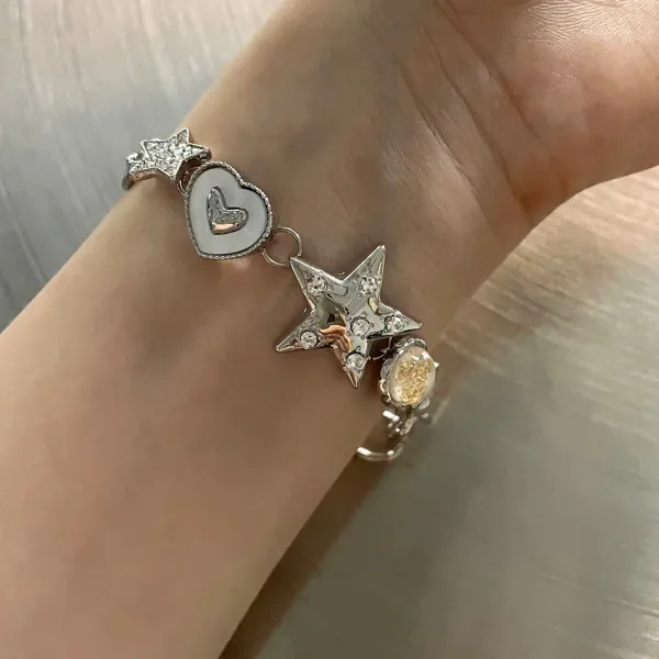Bracelts*Boogzel Clothing Star Child Charm Bracelet Silver